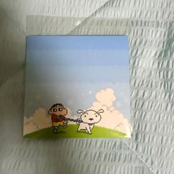 [BUNJANG] Crayon Shin-chan Shinnosuke & Shiro Pixel Art Memo Pad / 짱구는못말려 짱구와 흰둥이 픽셀아트 떡메모지