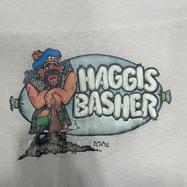 [BUNJANG] 1982 'Haggis Basher' Ringer T-Shirt (Canada) / 80s 캐나다 생산 'Haggis Basher' 링거 티셔츠