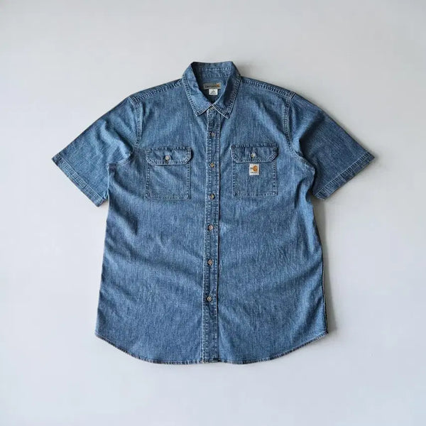 [BUNJANG] Carhartt Cotton Oversized Short Sleeve Shirt L / FR칼하트 면 오버핏 반팔셔츠 L