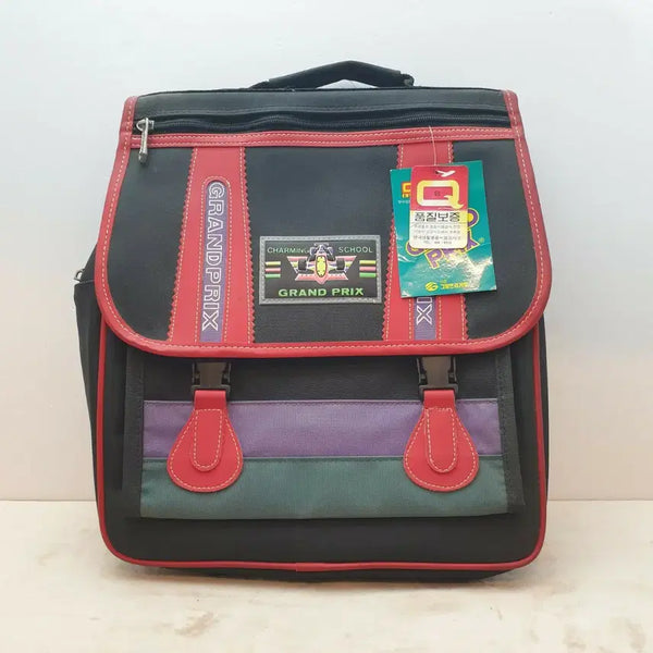 [BUNJANG] 1980s Seoul Grand Prix Backpack / 80년대 서울그랑프리 그랜드프릭스 책 가방 백팩 소품 골동품