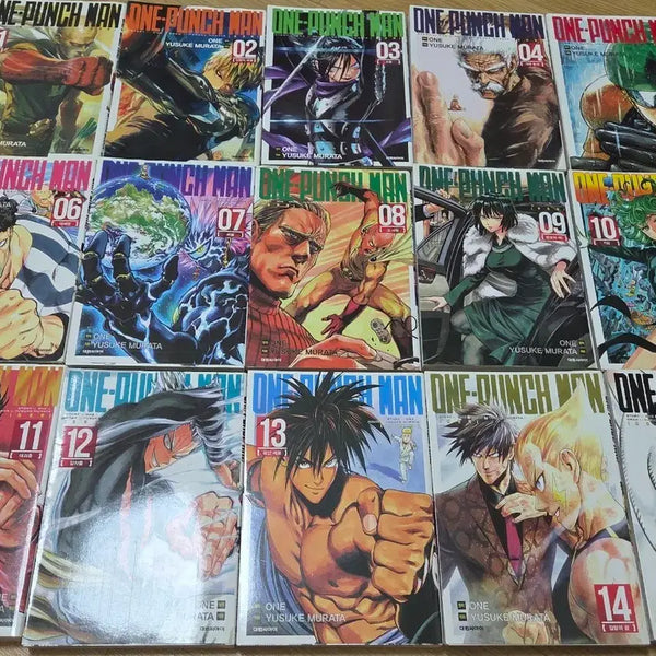[BUNJANG] One-Punch Man Manga Volume 1-15 Set / 원펀맨 만화책 1~15권 세트