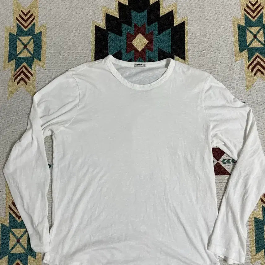 [BUNJANG] Buck Mason White Long Sleeve Slub T-Shirt / 벅 메이슨(Buck mason) 화이트 롱슬리브 티셔츠