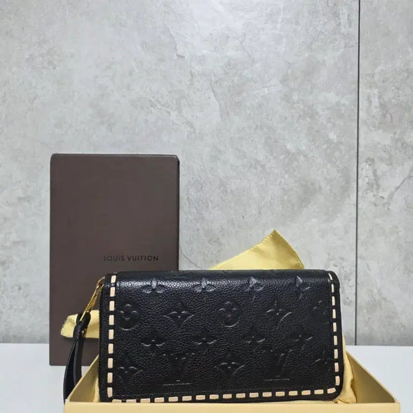 [BUNJANG] Louis Vuitton Monogram Black Long Wallet / 루이비통 모노그램 블랙 장지갑