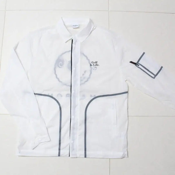 [BUNJANG] Malbon Men's Blow Jacket Windbreaker L White New / 말본 남성 Blow 셔킷 바람막이 L사이즈 화이트 새상품