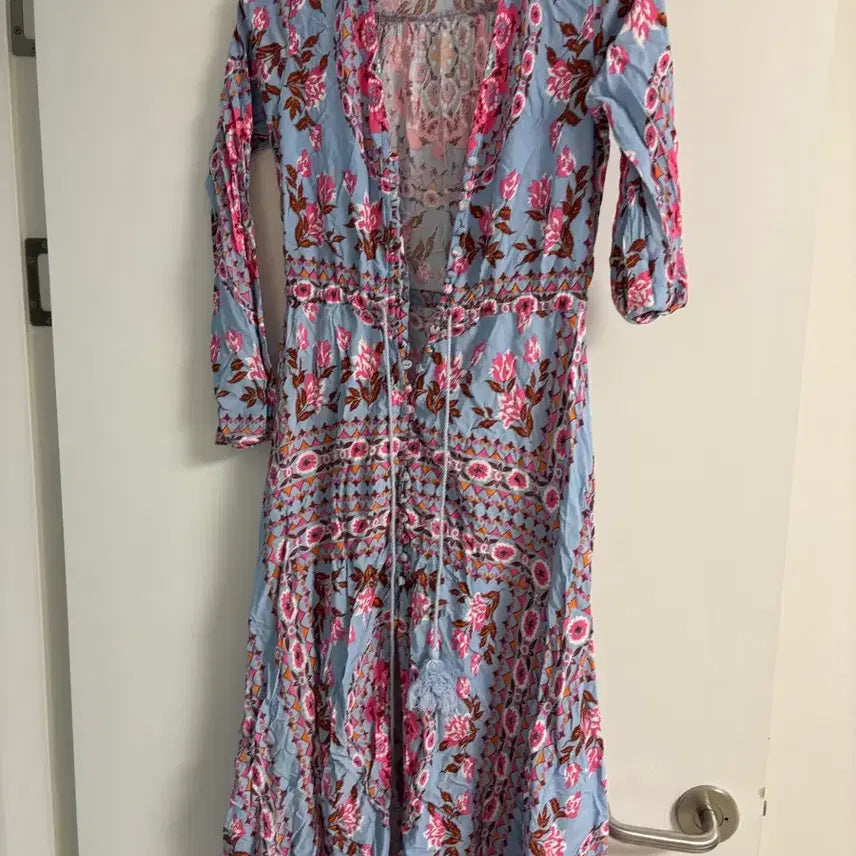 [BUNJANG] Bohemian Pattern Cover-up Maxi Dress / 화려한 커버업 원피스 휴양지 롱 드레스 판매