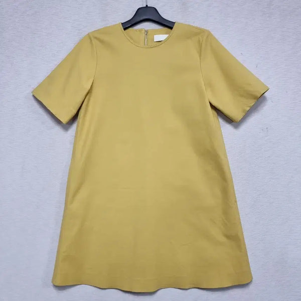[BUNJANG] YUMER Span Midi Dress Mustard Yellow Size 55 / 유메르 스판 원피스 여자55사이즈ㅡ0430ㅁㅁ