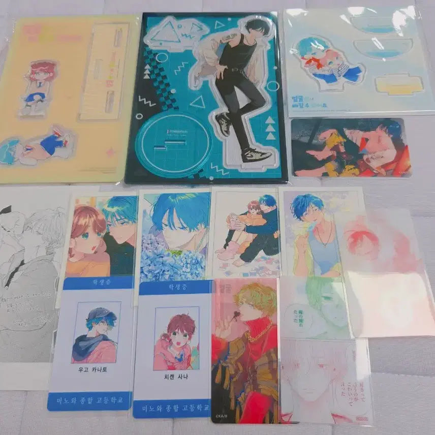 [BUNJANG] Doi Gaki Limited Edition Acrylic Stand Photocard Bundle Set / 얼굴만으론 좋아할 수 없어요 한정판 아크릴 스탠드 원서 도이가키 포카