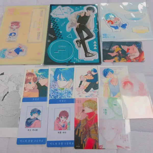 [BUNJANG] Doi Gaki Limited Edition Acrylic Stand Photocard Bundle Set / 얼굴만으론 좋아할 수 없어요 한정판 아크릴 스탠드 원서 도이가키 포카