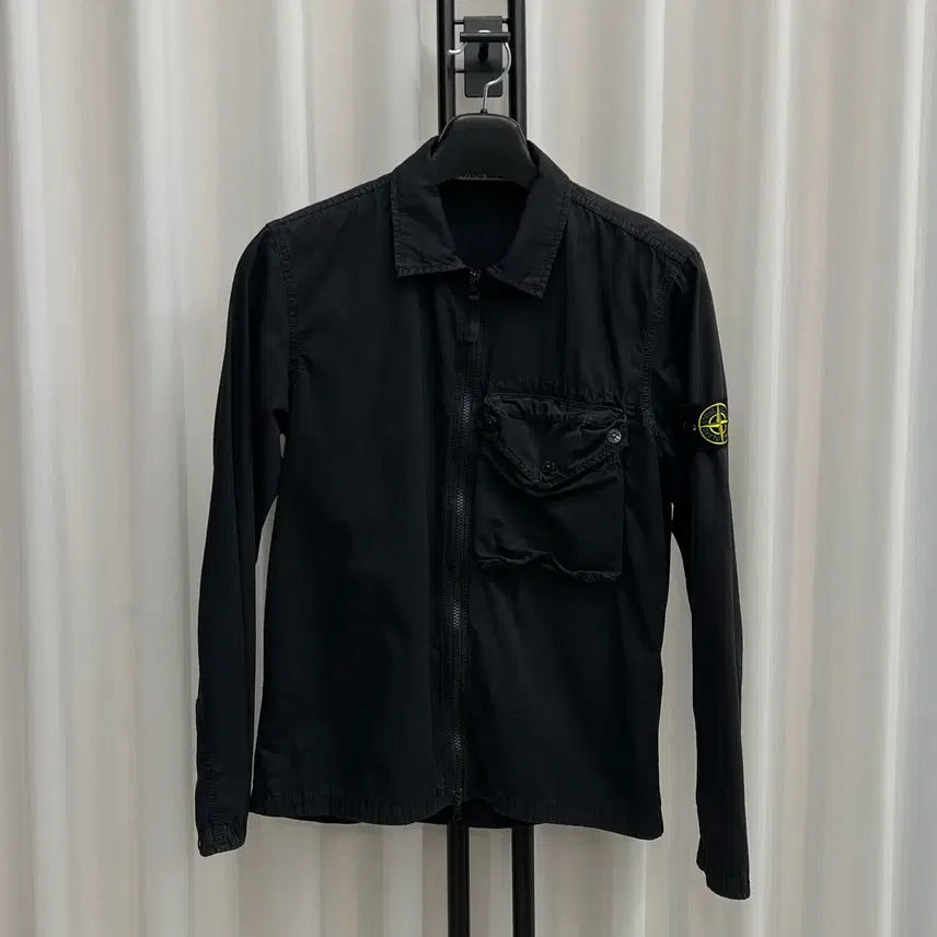 [BUNJANG] Stone Island Old Effect Overshirt Black M / 스톤아일랜드 올드이펙트 오버셔츠 블랙 M