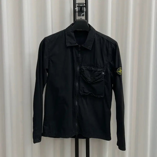 [BUNJANG] Stone Island Old Effect Overshirt Black M / 스톤아일랜드 올드이펙트 오버셔츠 블랙 M