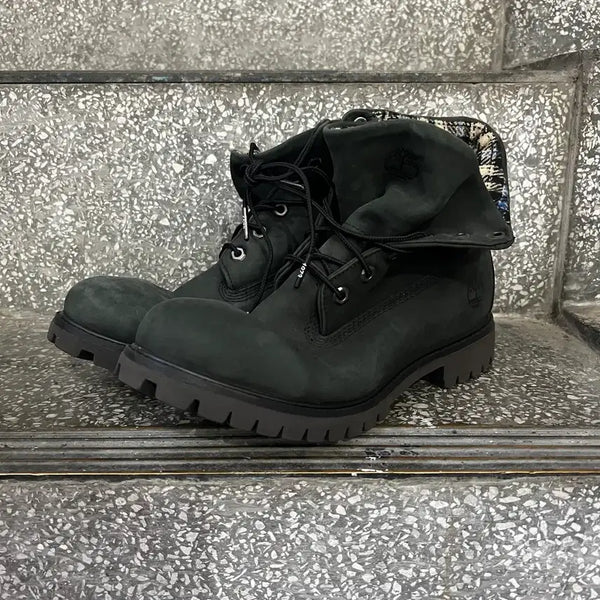 [BUNJANG] Timberland Roll-Top Black Boots / 팀버랜드 롤탑 블랙 부츠 (01048)
