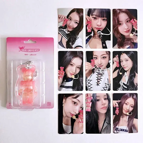 [BUNJANG] Twice Bearbrick Keyring Photocard Set Bundle / 트와이스 베어브릭 키링 포카세트 일괄