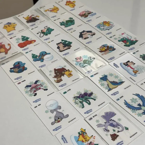 [BUNJANG] Pokemon Winter Hojin B-side Stickers Full Set / 최저가 급처) 포켓몬 호빵 윈터 빅 띠부씰 전종