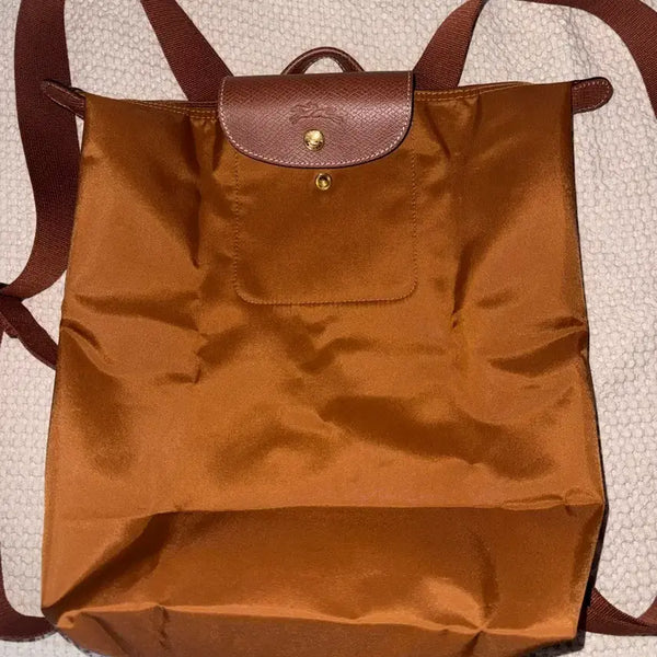 [BUNJANG] Longchamp Le Pliage Backpack M Brown / 롱샴 르플리아쥬 백팩 m 브라운