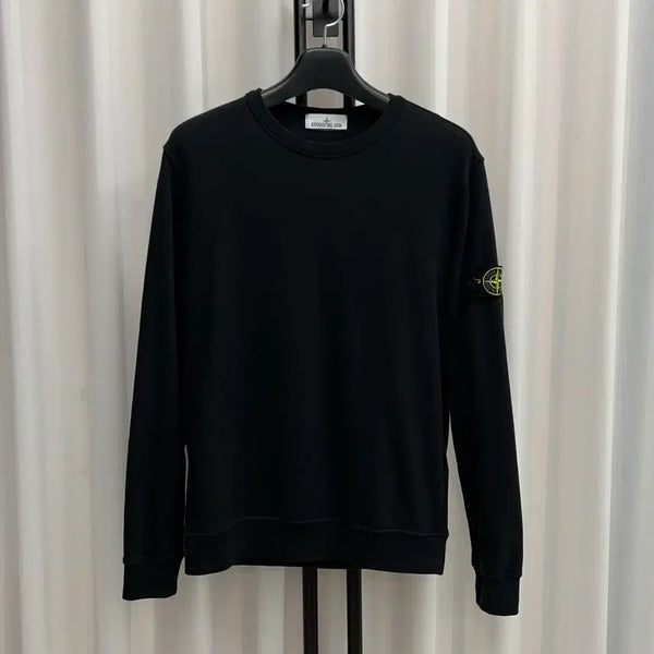 [BUNJANG] Stone Island Badge Sweatshirt Black (L) / 스톤아일랜드 와펜 맨투맨 블랙 (L)