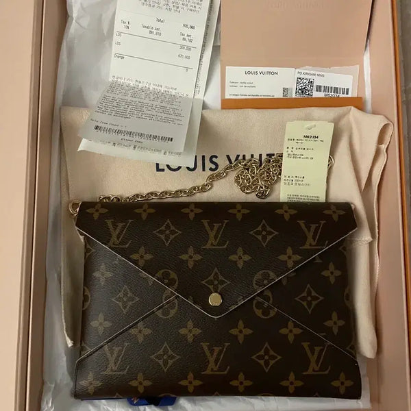 [BUNJANG] Louis Vuitton Kirigami Large Chain Pouch / [풀박스/체인포함] 루이비통 키리가미 라지 (백화점 영수증ㅇ/클러치백 활용)