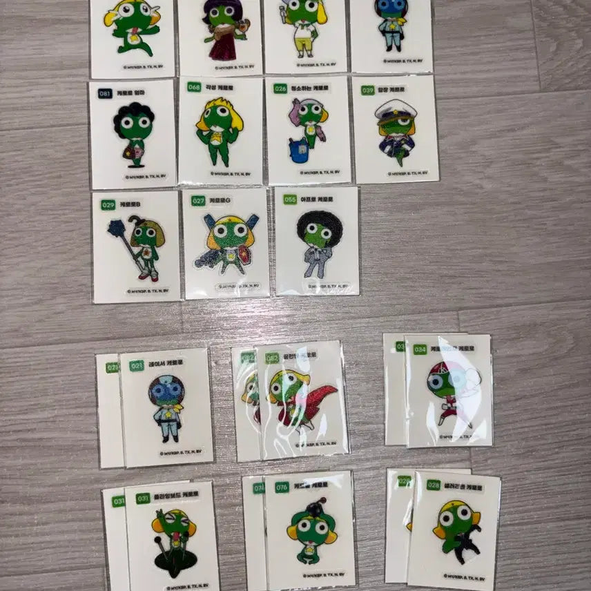 [BUNJANG] Keroro 1st Edition Sticker Set Individual Sale / 케로로 1탄 띠부씰 개별판매 (실시간 수정)