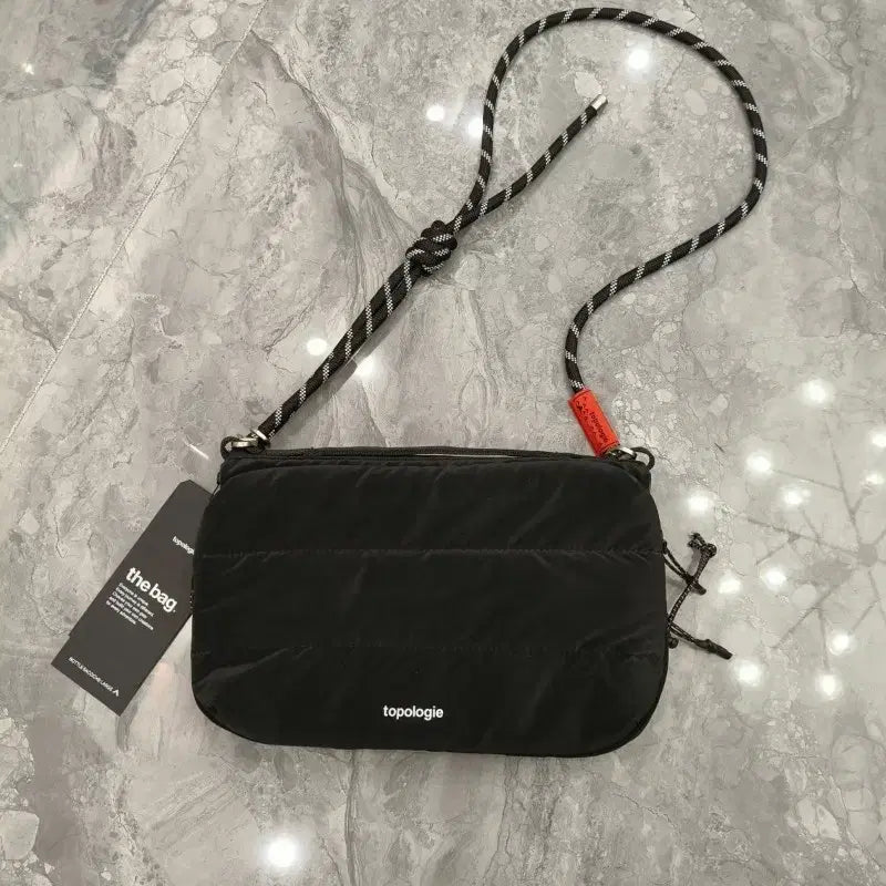 [BUNJANG] Topologie Puding Mini Crossbody Bag Black / topologie 토폴로지 블랙 퍼딩 크로스백   미니 슬링백