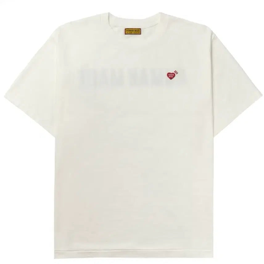 [BUNJANG] Human Made Heart Logo T-Shirt White XS / 휴먼메이드 하트 로고 반팔티 화이트 xs