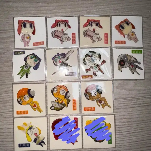 [BUNJANG] Keroro Shani Sparkling Sticker / 케로로 샤니 (반짝) 띠부씰 판매 (실시간 수정)