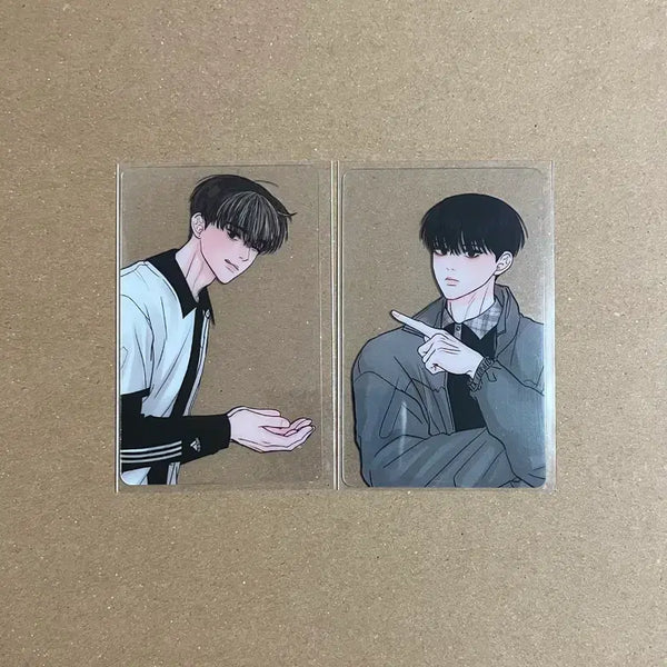 [BUNJANG] Bomtoon "Can't Stop It" Clear Photocard Set (2 Types) / 봄툰 끊을수없는건 끊없건 투명 포토카드 2종