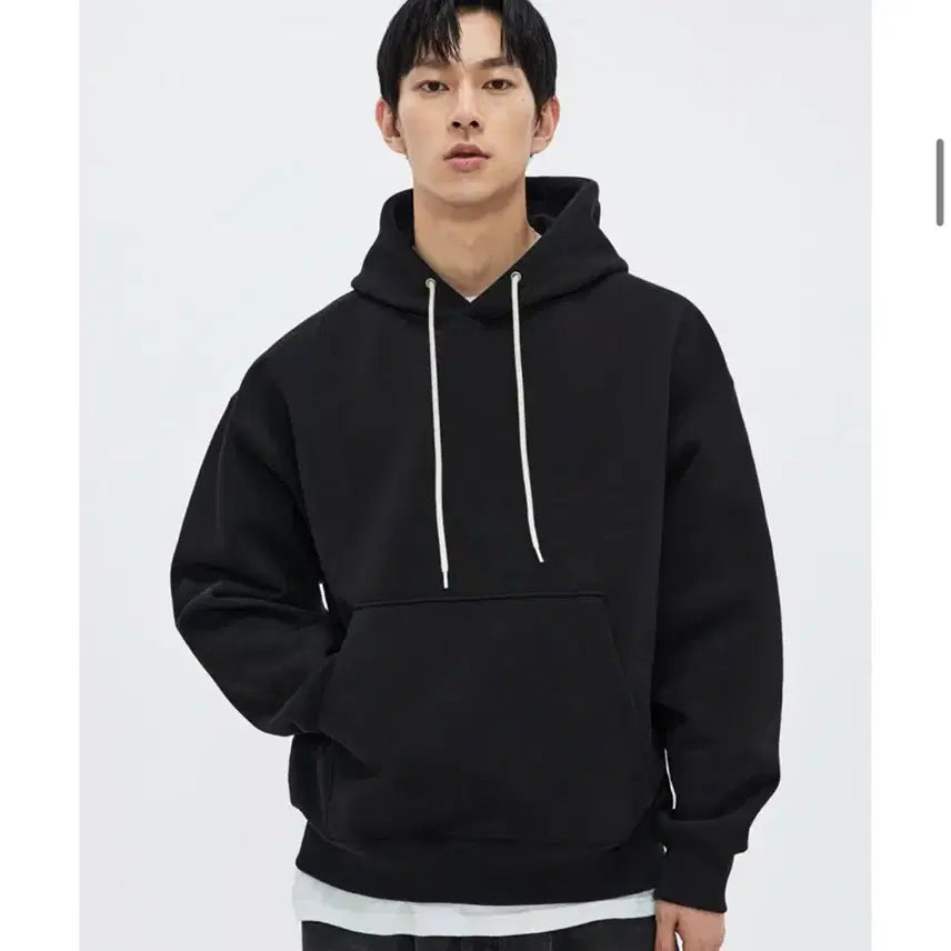 [BUNJANG] Soverment 950g Solid Hoodie Deep Black XL / [XL] 소버먼트 950G 솔리드 후드 딥 블랙