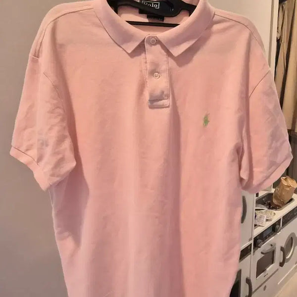 [BUNJANG] Polo Ralph Lauren Pink Short Sleeve Polo Shirt / 폴로 랄프로렌 핑크 반팔 카라티
