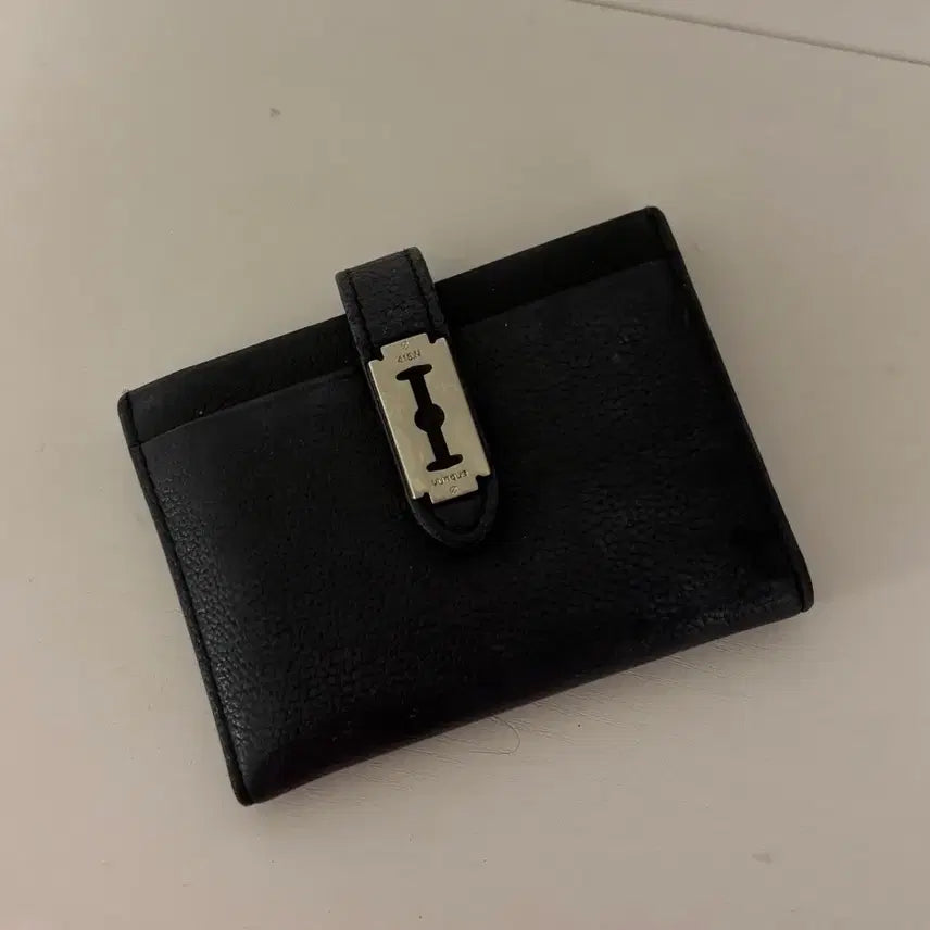 [BUNJANG] Blink MacPhee Card Wallet Black Leather / 분크 맥파이 카드 지갑 블랙