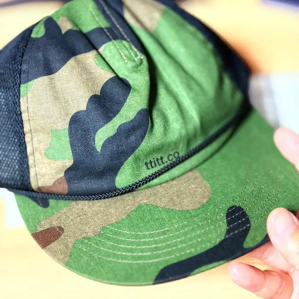 [BUNJANG] TTITT Camo Trucker Ball Cap / 더씽인더데어(TTITT) 카모 트러커 볼캡