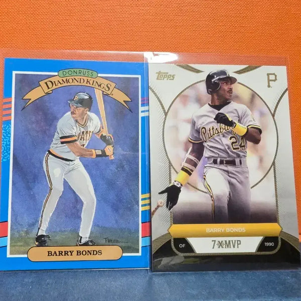 [BUNJANG] Barry Bonds 1990 Baseball Cards (2-Card Lot) / [2장]배리 본즈(Barry bonds) 90년 카드