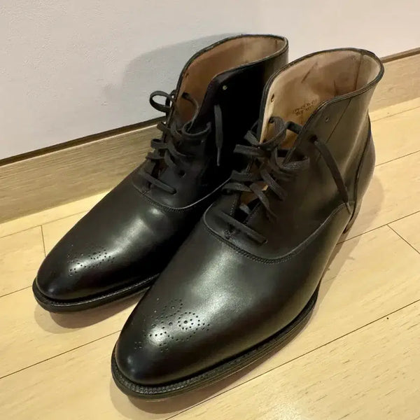[BUNJANG] John Lobb Canonbury Black Leather Ankle Boots Size 7.5 EE (265) / 존롭 캐논버리 (Canonbury) 레더 부츠 구두 265