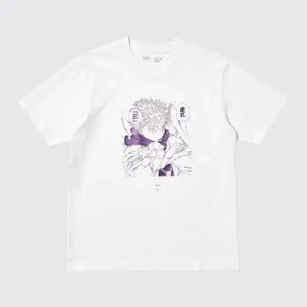 [BUNJANG] Uniqlo Jujutsu Kaisen Short Sleeve T-Shirt White L / 새상품) 유니클로 주술회전 반팔 티셔츠 화이트 L