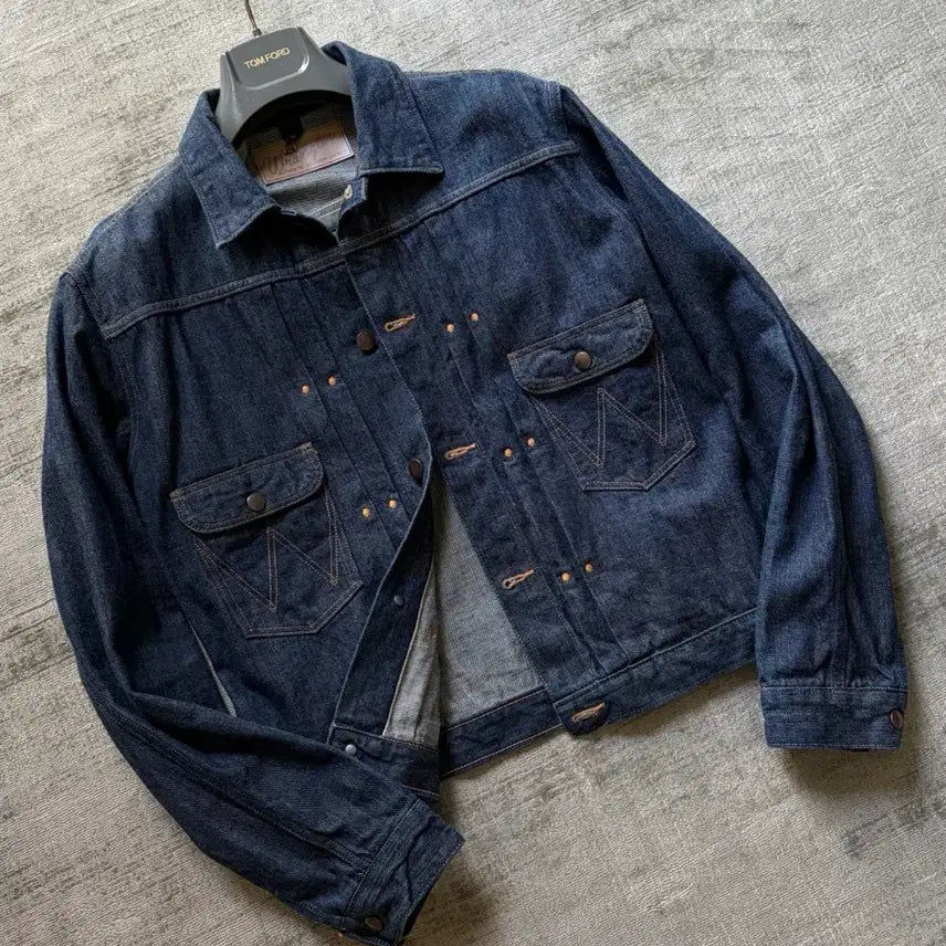 [BUNJANG] Wrangler Legendary Archive Blue Bell 11MJ Reissue Denim Trucker Jacket / 랭글러 레전더리 아카이브 블루벨 11MJ 복각 데님 트러커