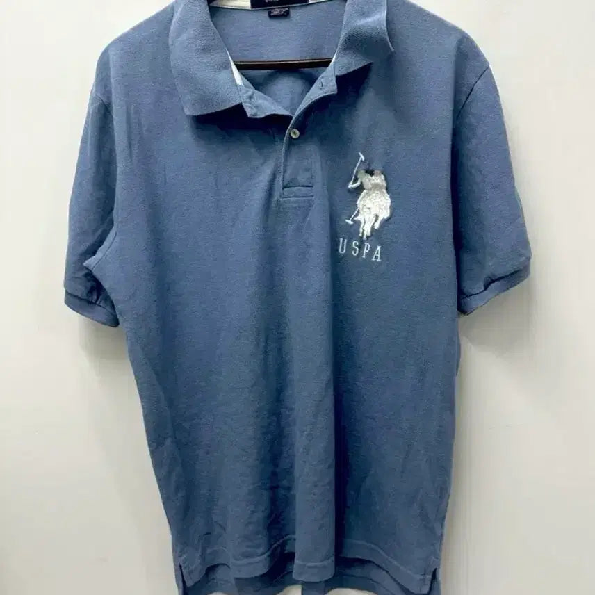 [BUNJANG] Polo Ralph Lauren Big Pony T-Shirt Blue / 폴로 빅포니 반팔 카라티 블루