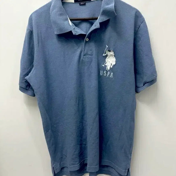 [BUNJANG] Polo Ralph Lauren Big Pony T-Shirt Blue / 폴로 빅포니 반팔 카라티 블루