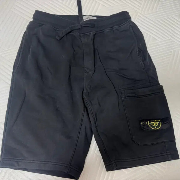 [BUNJANG] Stone Island Cargo Shorts Black / 스톤 아일랜드 카고 반바지 블랙