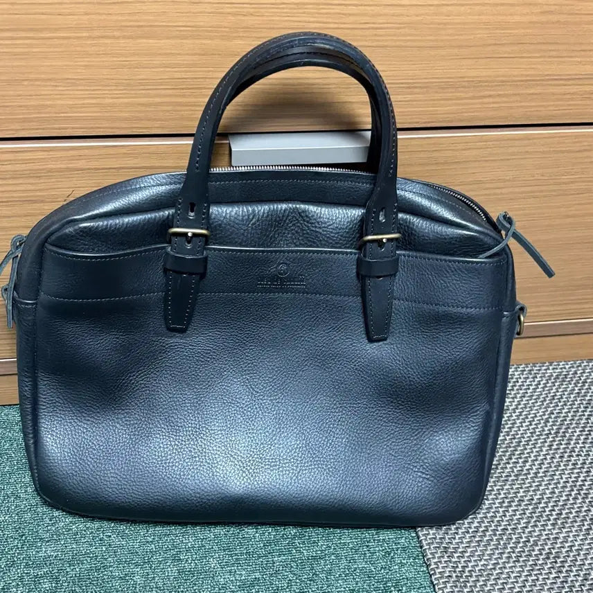 [BUNJANG] Bleu de Shop Leather Briefcase / 블루드쇼프 폴더 브리프케이스