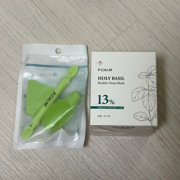 [BUNJANG] P.CALM Holy Basil Bubble Deep Mask (New Product) / *새상품)피캄 P.CALM 홀리바질 버블 딥 마스크