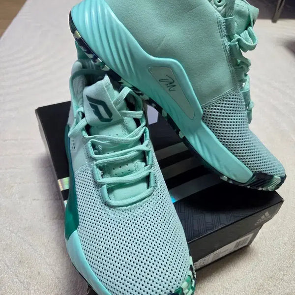 [BUNJANG] Adidas Dame 5 BB9314 Mint Basketball Shoes / 아디다스 데임5Dame 5 BB9314 민트 275 새상품 택부착 박스