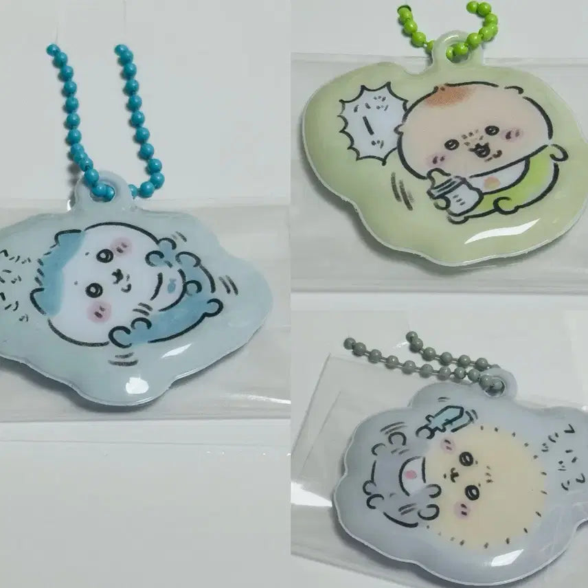 [BUNJANG] Chiikawa Hachiware, Kurimanju, Rakko Epoxy Keyring Bundle Set / 치이카와 베이비 하치와레/쿠리만쥬/랏코 에폭시 키링 일괄