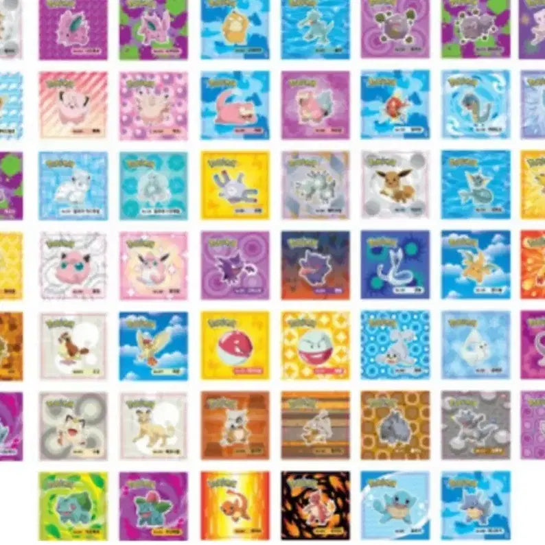 [BUNJANG] Pokemon Lenticular Chip Ttibu Seal Cards Sealed / 포켓몬스터 렌티큘러칩 띠부씰 카드 미개봉