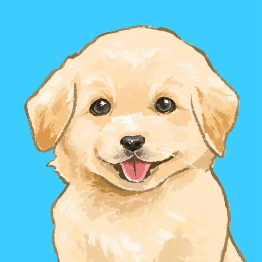 [BUNJANG] Pet Portrait Commission - Proof Photo Style / 하루안에 드리는 반려동물 증명사진 그림 커미션