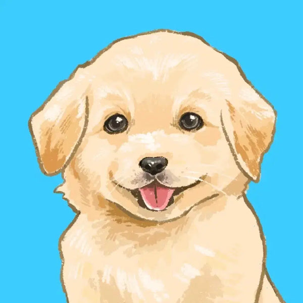 [BUNJANG] Pet Portrait Commission - Proof Photo Style / 하루안에 드리는 반려동물 증명사진 그림 커미션