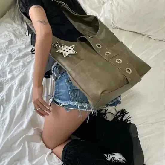 [BUNJANG] Hietta Marsha Bag Olive Green / 히에타 마샤백 팝니다