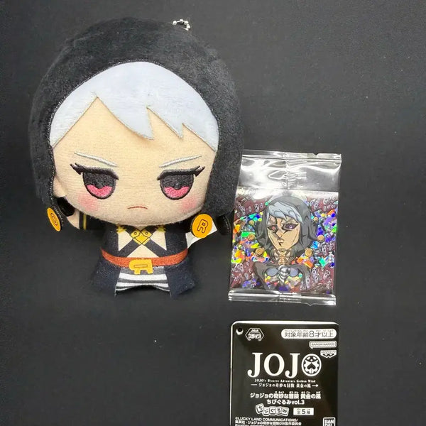 [BUNJANG] JoJo's Bizarre Adventure Risotto Chibi Plush Bundle Set / 죠죠 리조토 치비누이 웨하스 씰 일괄 죠죠의 기묘한 모험 누이
