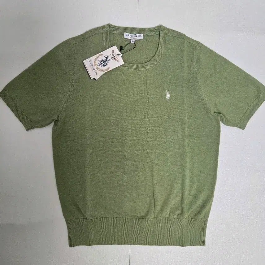 [BUNJANG] U.S. POLO ASSN. Short Sleeve Knit Green L New / U.S. POLO ASSN. 반팔 니트 그린 L 새상품