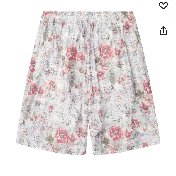 [BUNJANG] Diesel Floral Shorts / 디젤 플라워 쇼츠 반바지