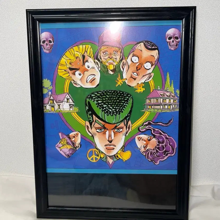 [BUNJANG] JoJo's Bizarre Adventure Part 4 Josuke & Kira Double-Sided Original Art Poster Frame / 죠죠 4부 죠스케,키라 원화 포스터 액자