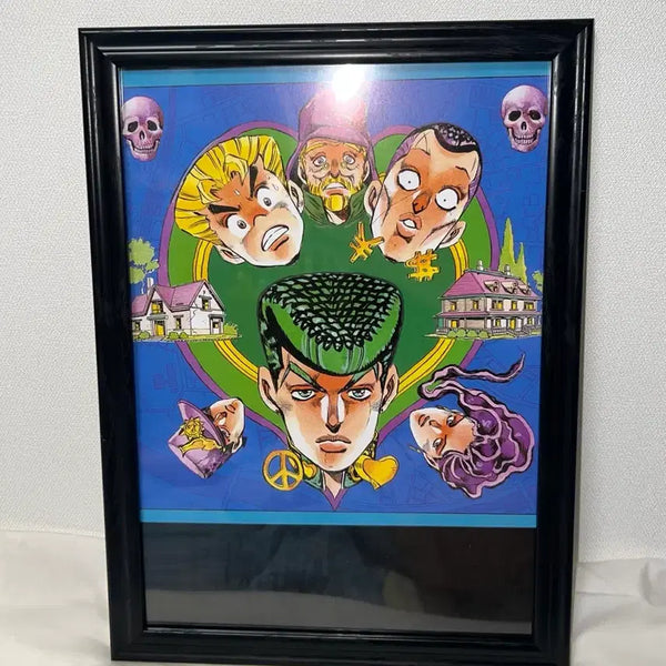 [BUNJANG] JoJo's Bizarre Adventure Part 4 Josuke & Kira Double-Sided Original Art Poster Frame / 죠죠 4부 죠스케,키라 원화 포스터 액자