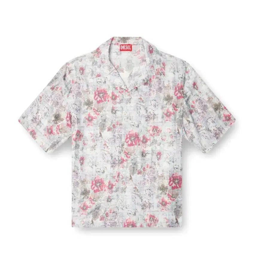 [BUNJANG] Diesel Floral Pattern Short Sleeve Shirt / 디젤 플로럴 패턴 반팔 셔츠